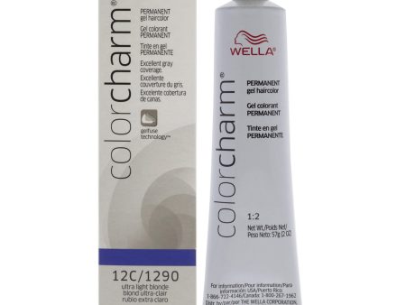 Wella Color Charm Permanent Hair Color Gel - 12C 1290 Ultra Light Blonde by Wella for Unisex - 2 oz Hair Color Supply