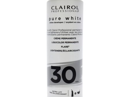 Clairol Pure White 30 Volume Creme Developer by Clairol for Unisex - 16 oz Lightener For Cheap