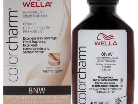 Wella Color Charm Permanent Liquid Hair Color - 8NW Light Natural Warm Blonde by Wella for Unisex - 1.42 oz Hair Color Online Hot Sale