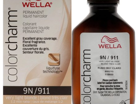 Wella Color Charm Permanent Liquid Hair Color - 9N Very Light Blonde by Wella for Unisex - 1.42 oz Hair Color Cheap