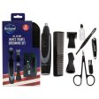 Barbasol All-In-One Mens Grooming by Barbasol for Men - 10 Pc Comb, Scissors, Tweezers, Nail Clipper, Trimmer, Ear Trimmer, Nose Trimmer, Cleaning Brush, Oil, Storage Case on Sale